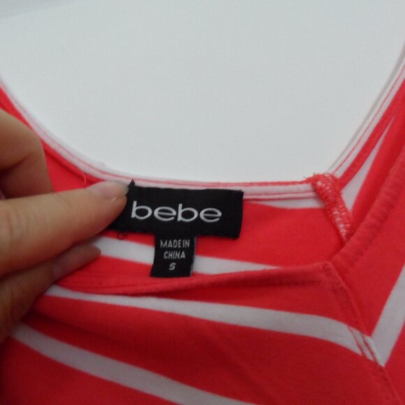 BEBE- Vintage  3/4 length sleeve striped shirt. Size S - Picture 4 of 4